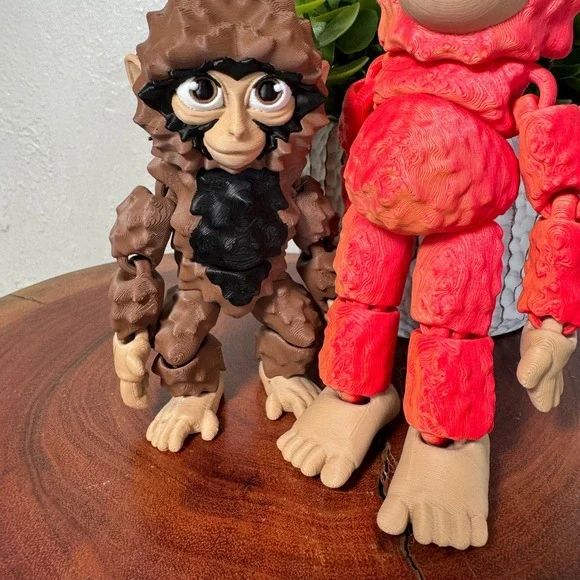 Punch The Monkey & His Orangutan Plush Fidget Toy 3D Printed - Picture 3 of 9